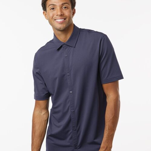 Men's Full Button Down Short Sleeve Shirt Thumbnail