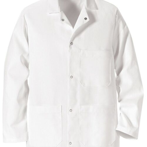 Gripper Front Short Butcher Coat Thumbnail