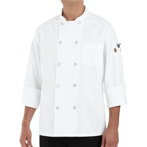 100% Polyester Ten Pearl Button Chef Coat Thumbnail