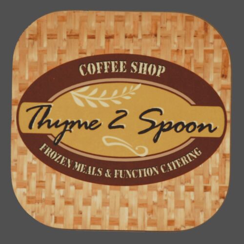 4" Square Hardboard Coaster 6 Piece Set Thumbnail